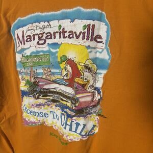 Vintage Y2K Jimmy Buffet Margaritaville Shirt Sleeve Orange 2XL Shirt Chill